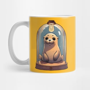 seal trapped in a lamp Mug